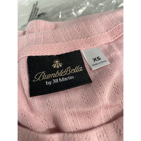 Bumblebella by Jill Martin Dreamy Pointelle Tank & Pant Set Womens XS Blush NEW - Picture 7 of 9